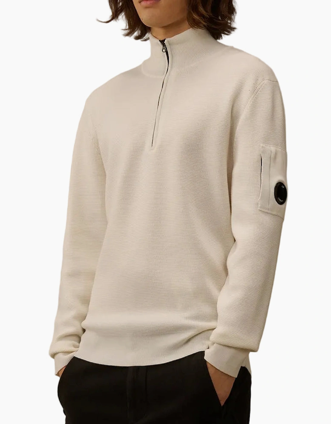 Re-Wool Quarter Zip Lens Knit