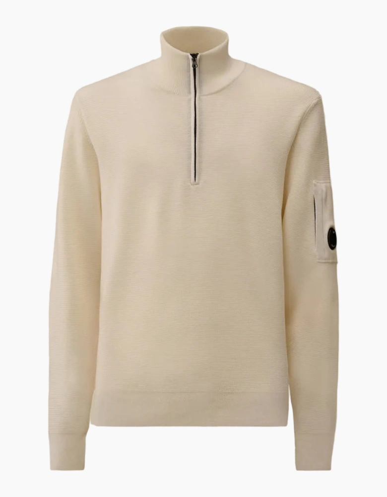 Re-Wool Quarter Zip Lens Knit