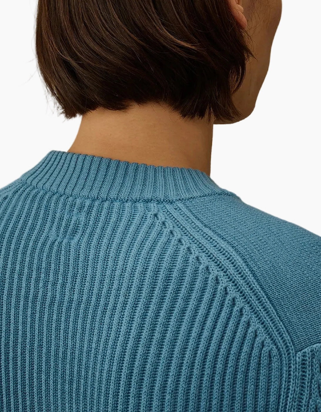 Re-Wool Full Rib Crewneck Lens Knit