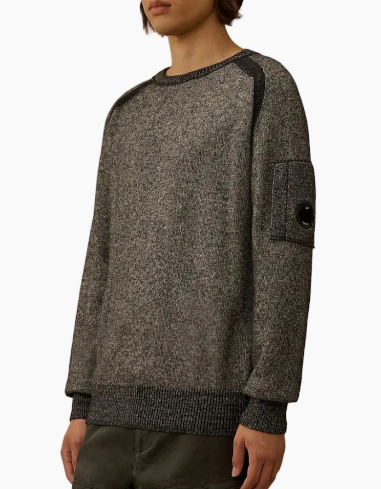 Crewneck Lens Fleece Knit