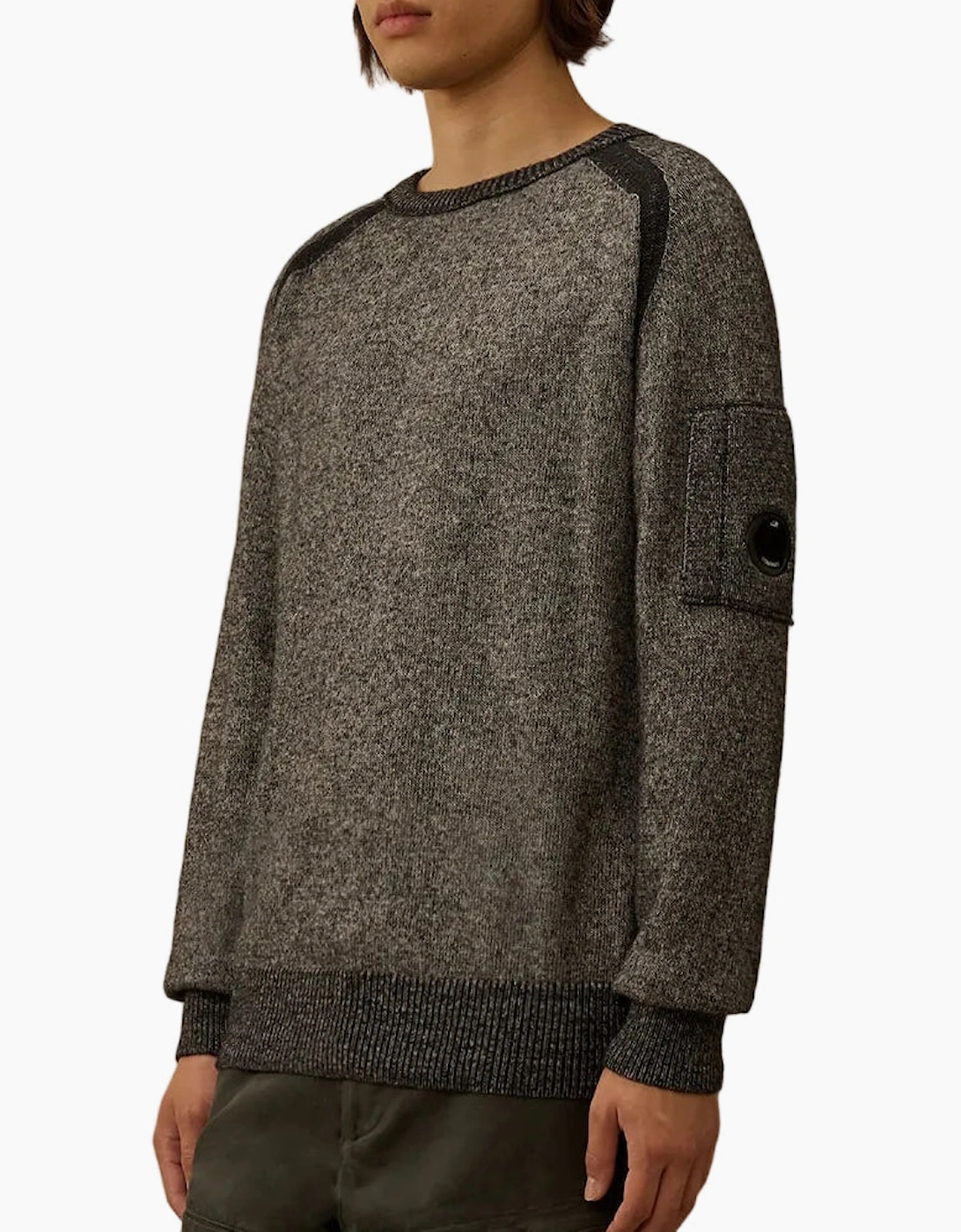 Crewneck Lens Fleece Knit