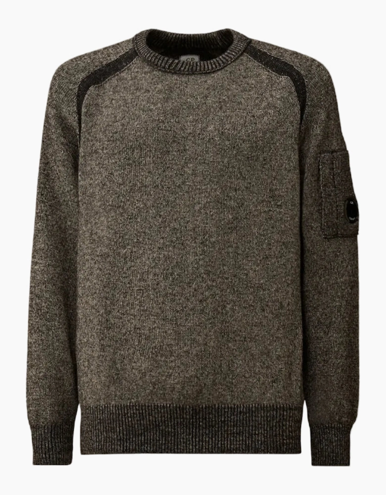 Crewneck Lens Fleece Knit