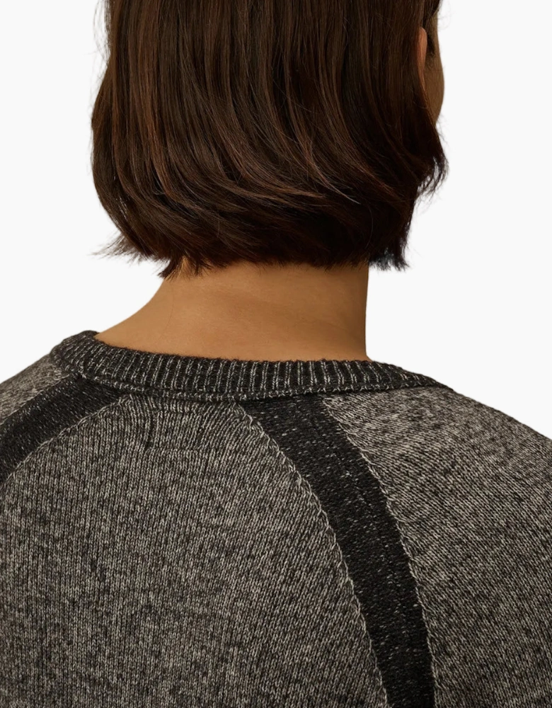 Crewneck Lens Fleece Knit