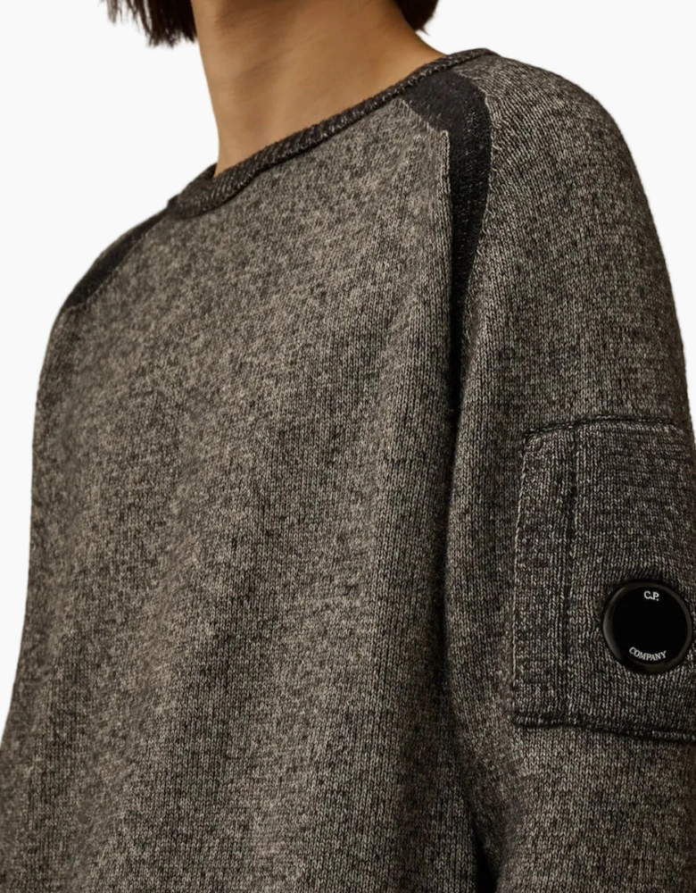 Crewneck Lens Fleece Knit