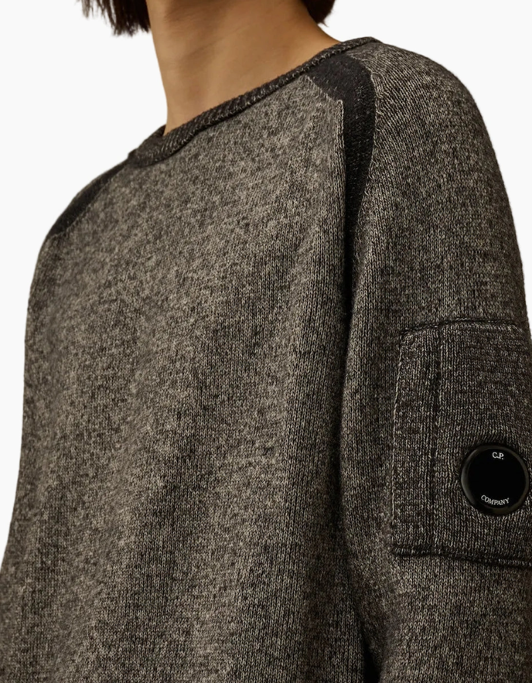 Crewneck Lens Fleece Knit