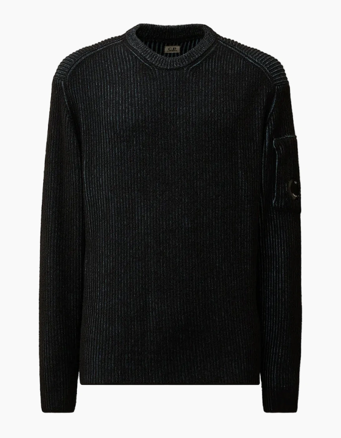 Fleece Knit Crewneck Lens Jumper