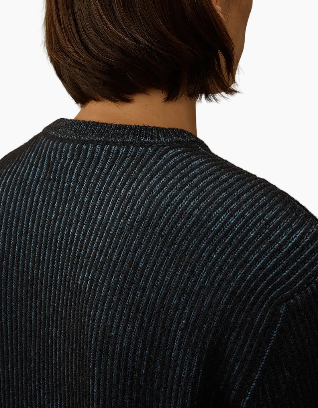 Fleece Knit Crewneck Lens Jumper