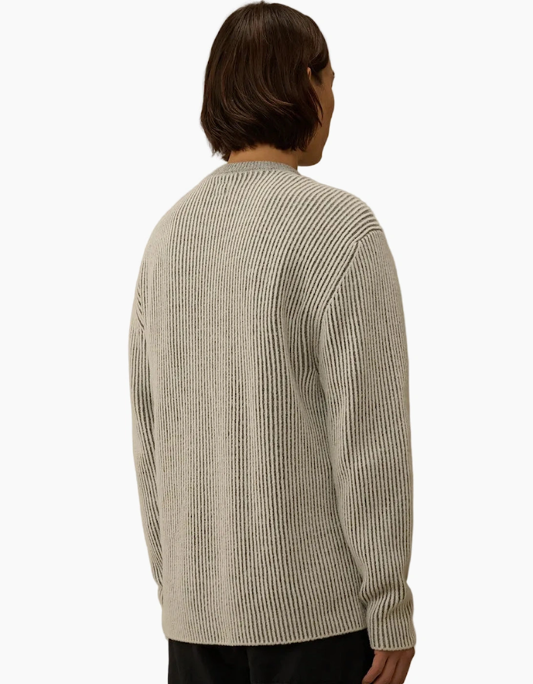 Fleece Knit Crewneck Lens Jumper