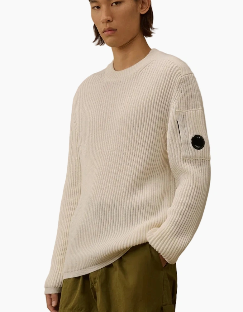 Re-Wool Full Rib Crewneck Lens Knit