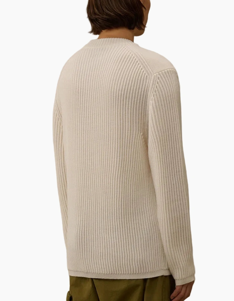 Re-Wool Full Rib Crewneck Lens Knit