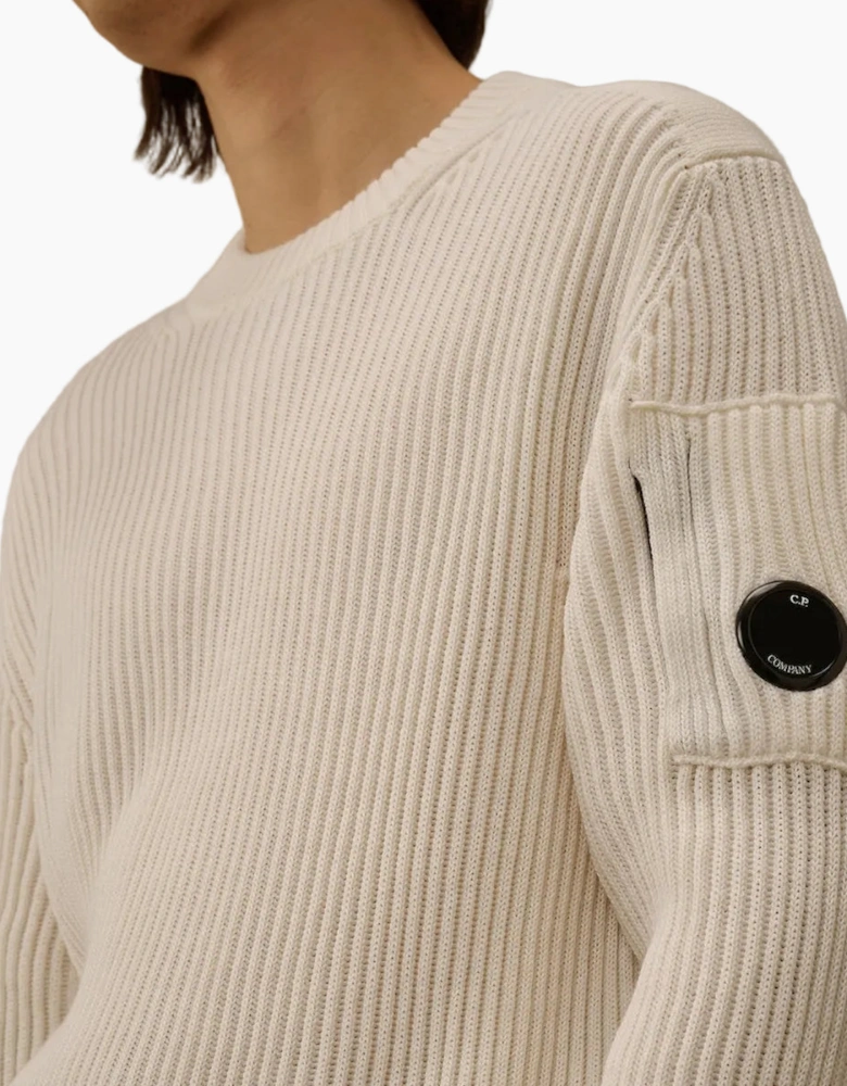Re-Wool Full Rib Crewneck Lens Knit