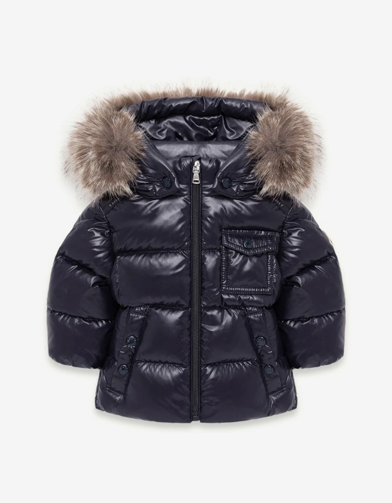 Moncler Enfant Baby Boys Down Padded K2F Jacket in Navy