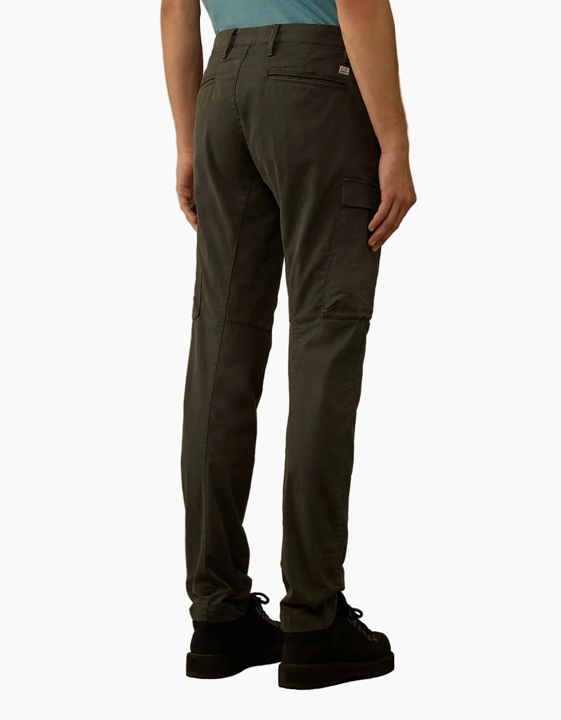 Stretch Satin Lens Cargo Pants
