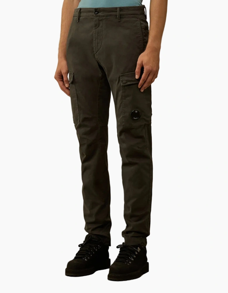 Stretch Satin Lens Cargo Pants