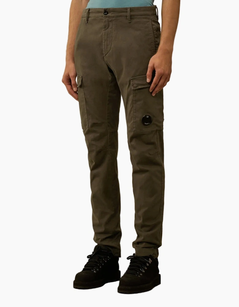 Stretch Satin Lens Cargo Pants