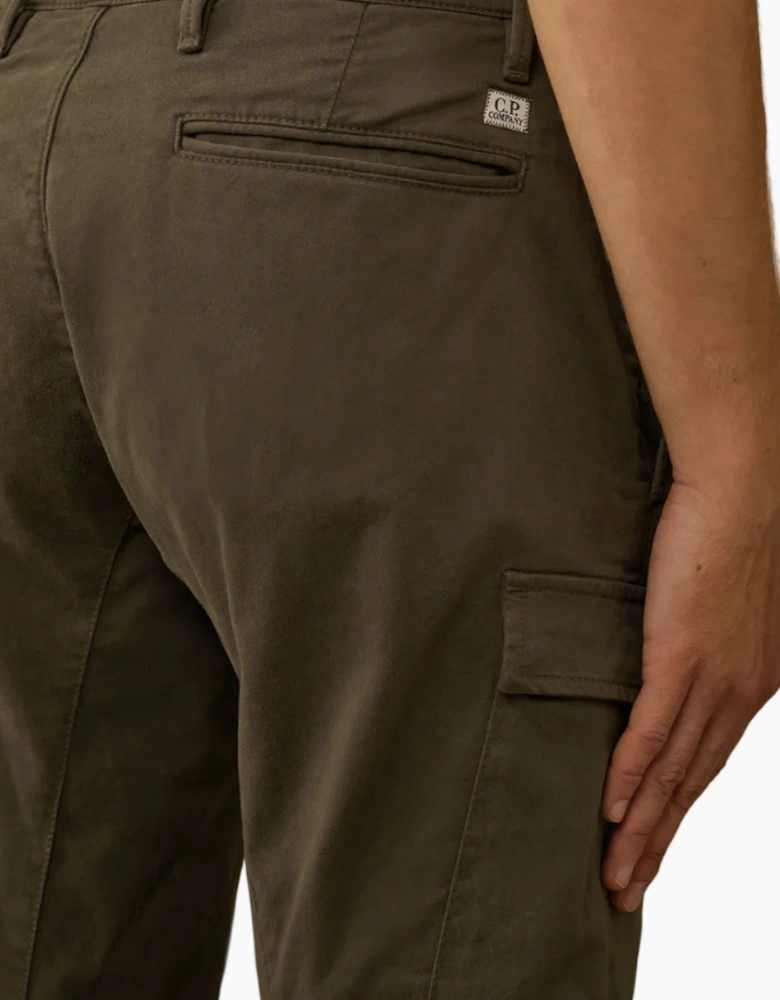 Stretch Satin Lens Cargo Pants