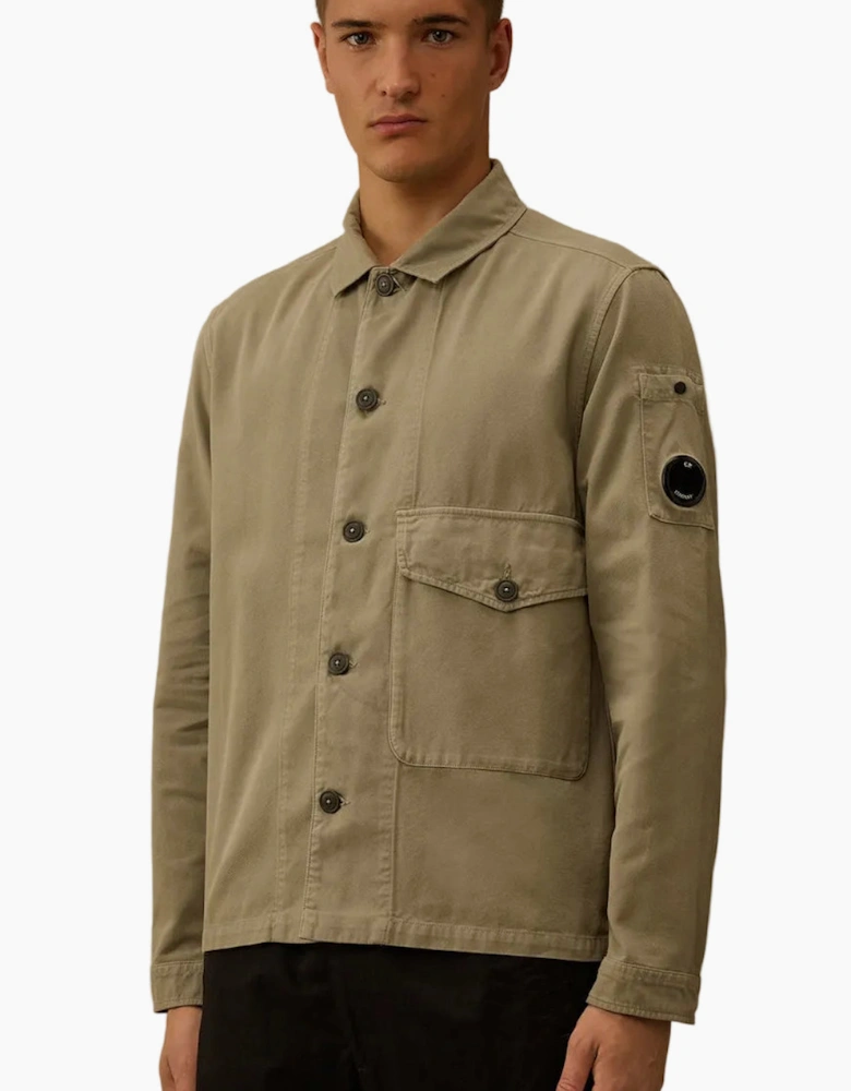 Vintage Army Structure Lens Overshirt