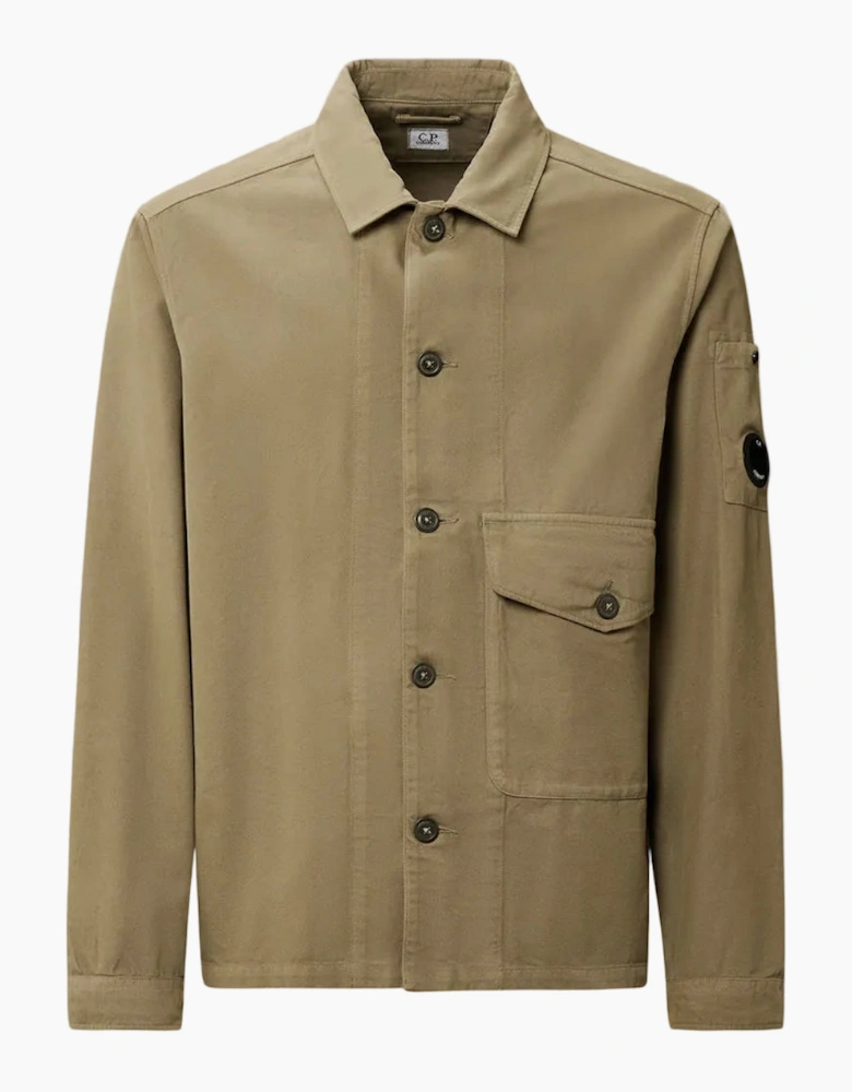 Vintage Army Structure Lens Overshirt