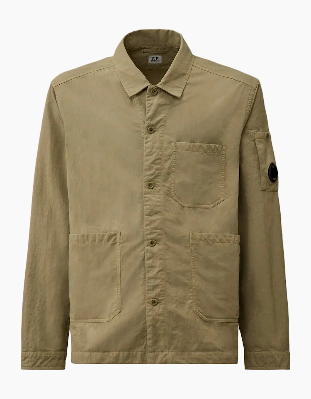 Diagonal Flatt Nylon Lens Overshirt
