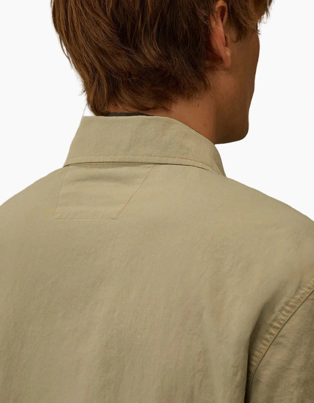 Diagonal Flatt Nylon Lens Overshirt