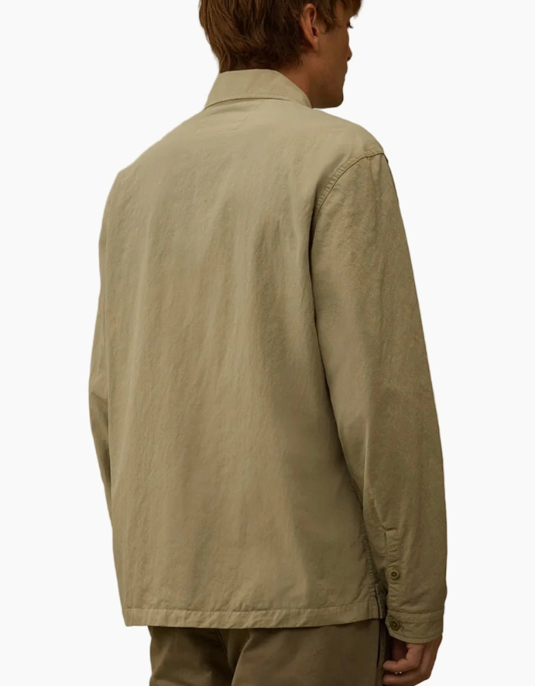 Diagonal Flatt Nylon Lens Overshirt