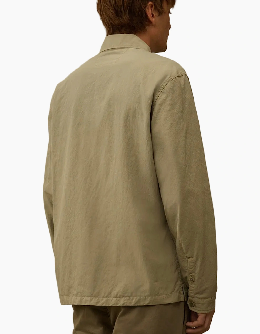 Diagonal Flatt Nylon Lens Overshirt