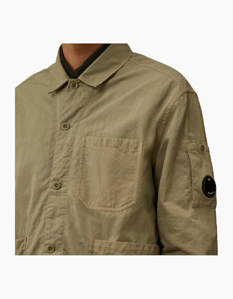 Diagonal Flatt Nylon Lens Overshirt