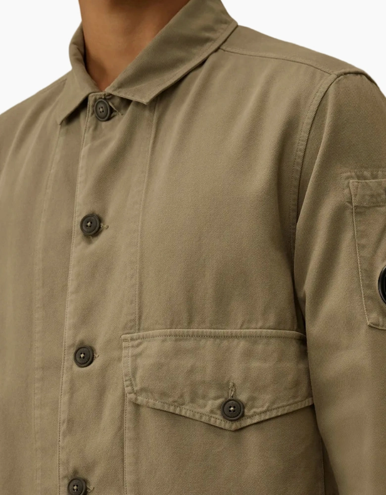 Vintage Army Structure Lens Overshirt