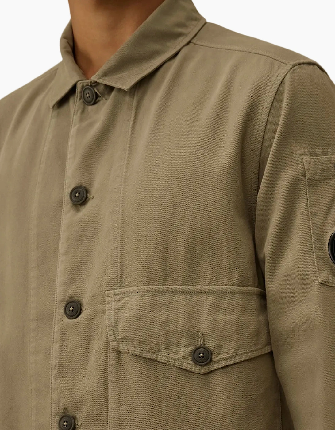 Vintage Army Structure Lens Overshirt
