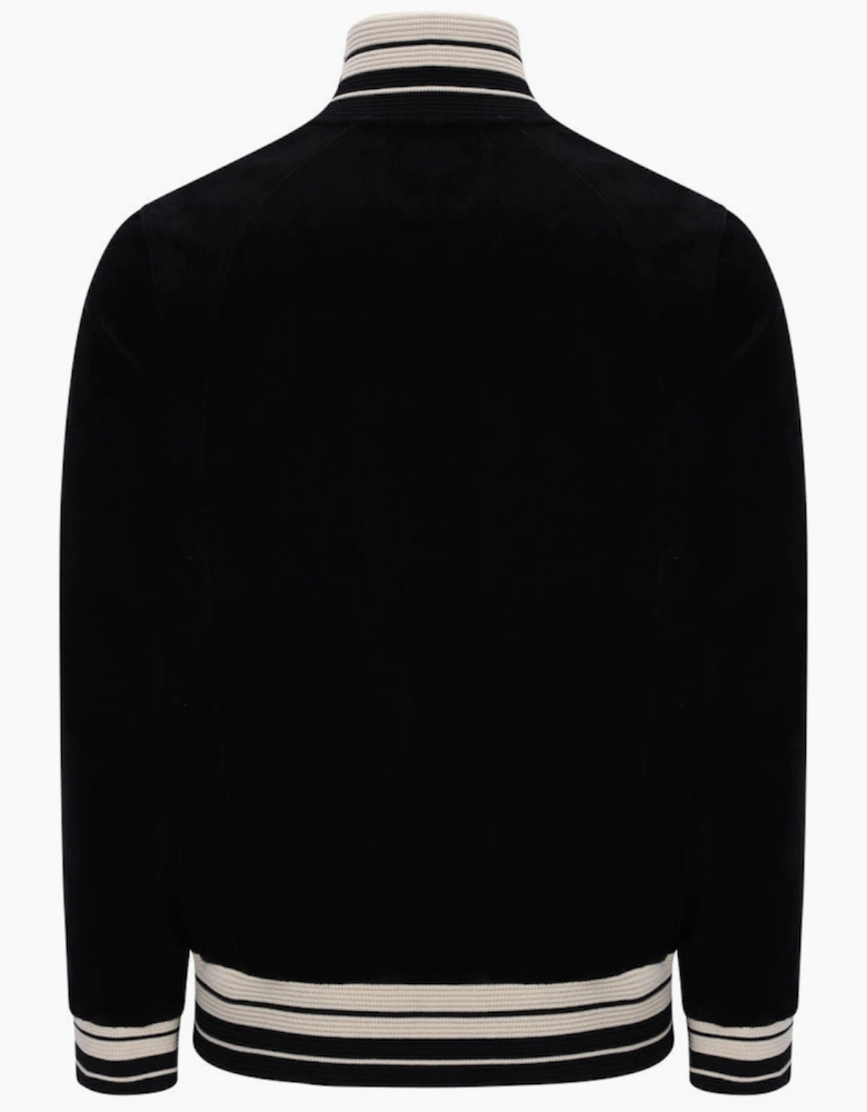 Sergio Tacchini Lazzari Velour Track Top Jacket - Black