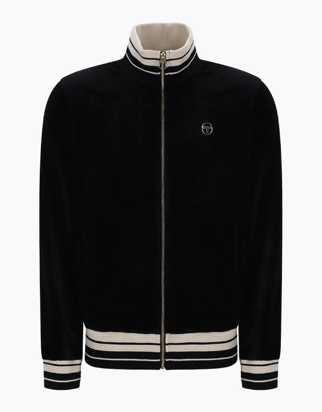 Sergio Tacchini Lazzari Velour Track Top Jacket - Black