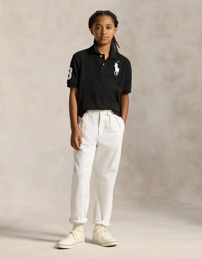 Ralph Lauren Boys Logo Polo Shirt in Black