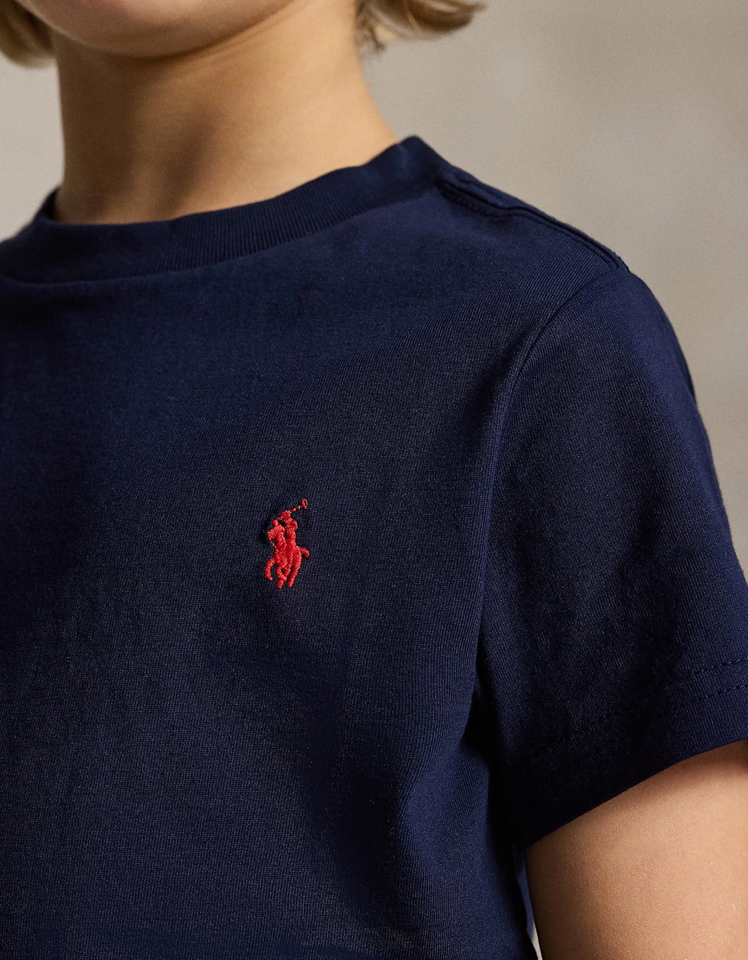 Ralph Lauren Boys Logo T-Shirt in Navy