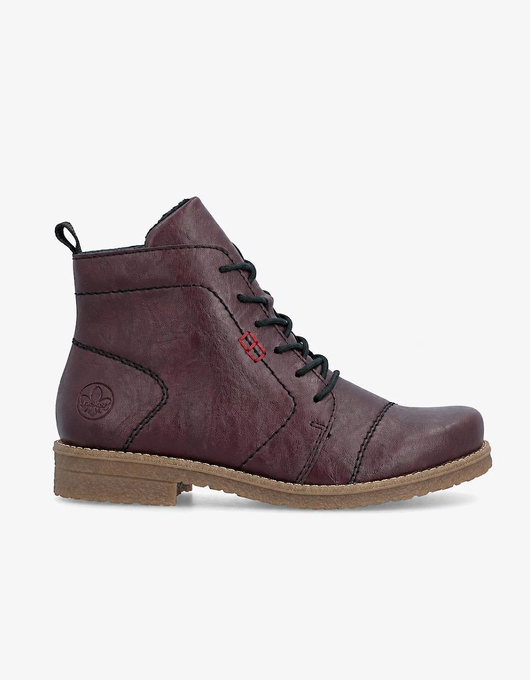 Rieker 73500 Womens Ankle Boots Red