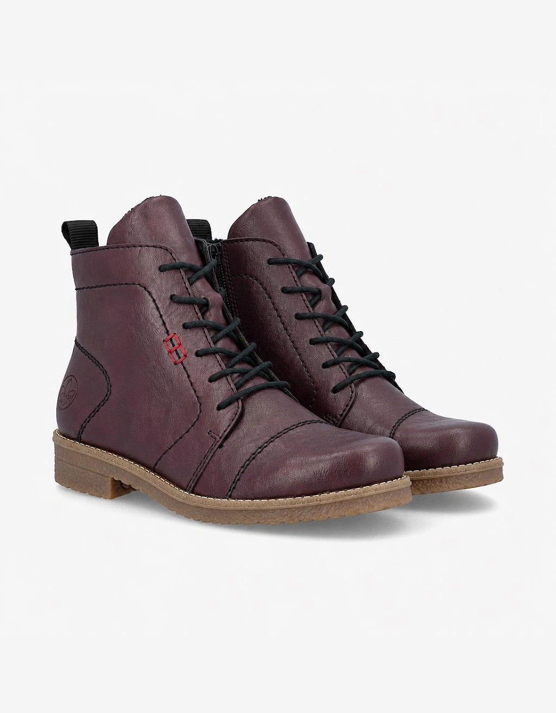 Rieker 73500 Womens Ankle Boots Red