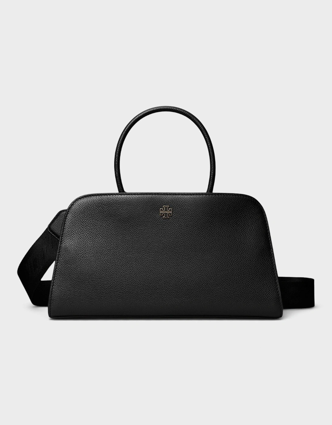 Britten Small Center Zip Satchel Black