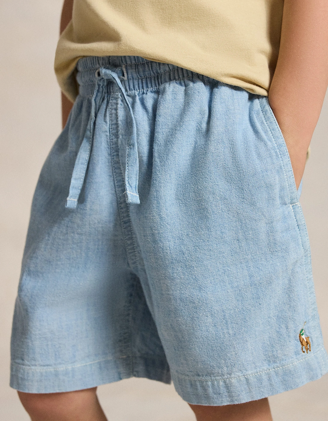 Ralph Lauren Boys Twill Woven Shorts in Blue