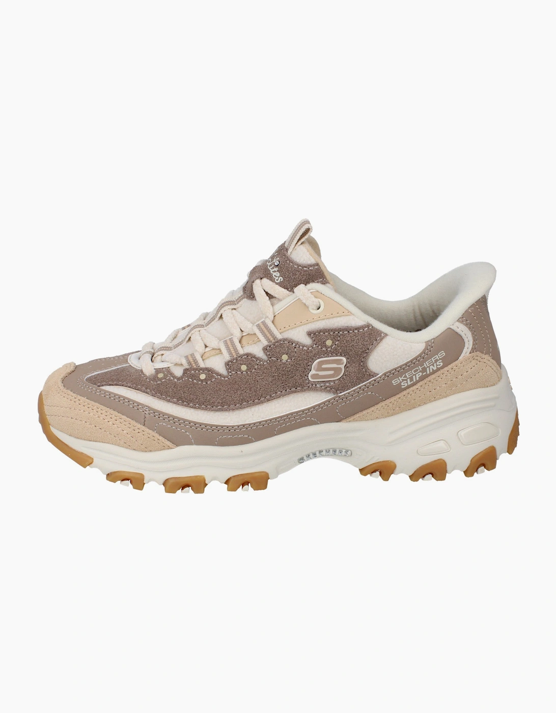 Skechers Slip Ins D'Lites - Soft Memory Womens Trainers 150558 Shoes  NTBR