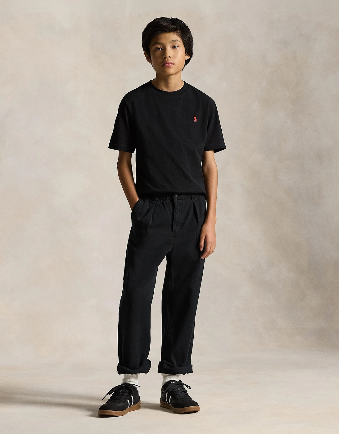 Ralph Lauren Boys Logo T-Shirt in Black