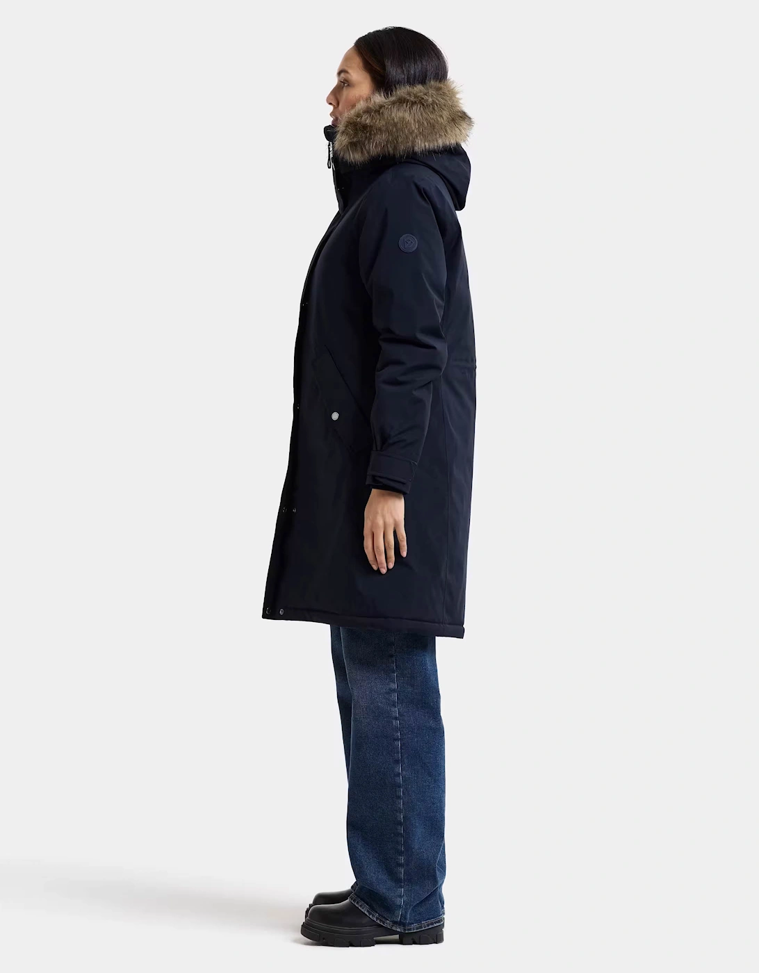 Didriksons Womens Erna Parka 2 - Dark Night Blue 999