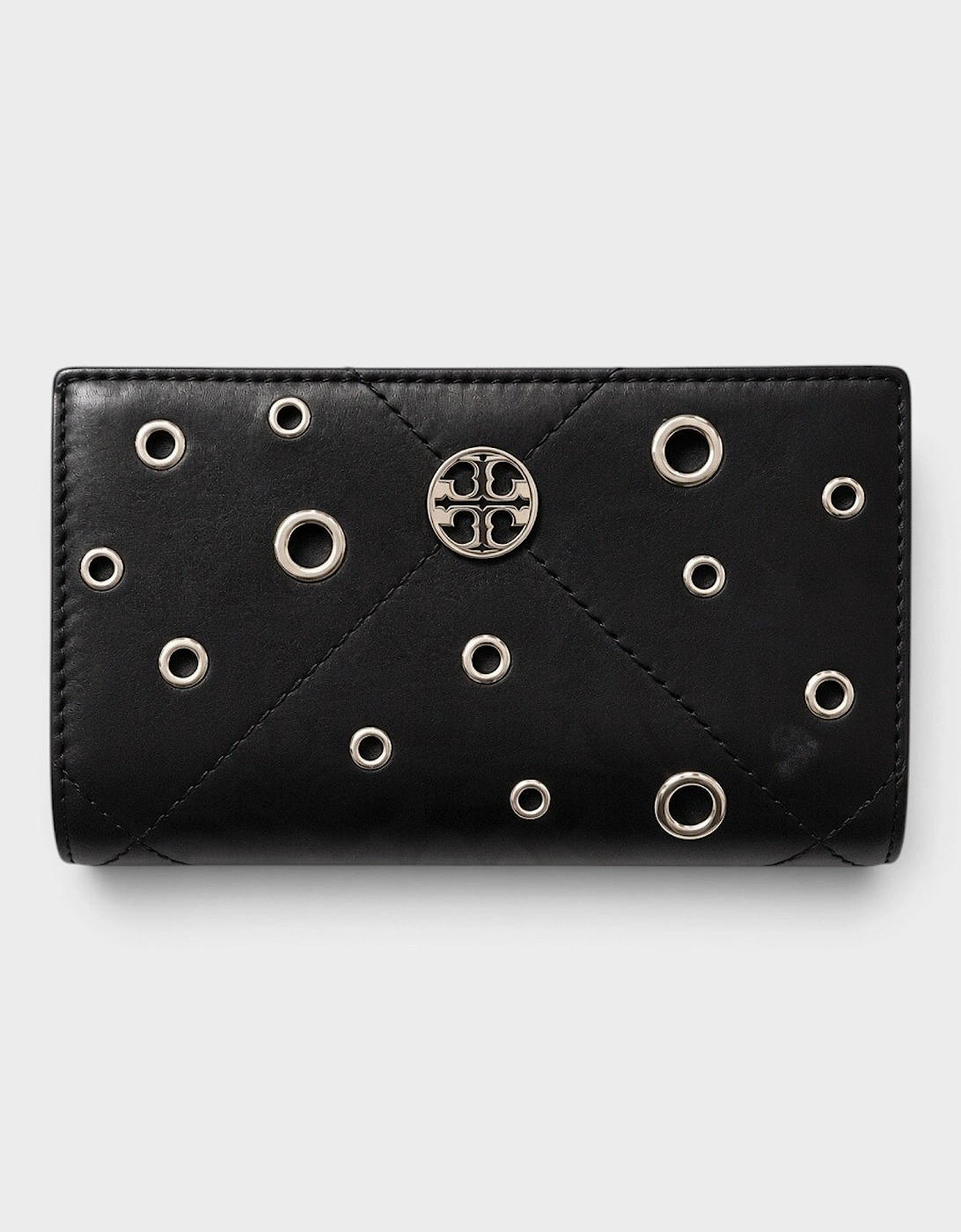 Willa Grommets Medium Wallet Black