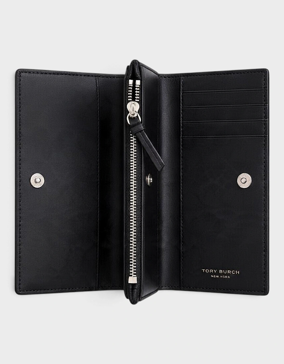 Willa Grommets Medium Wallet Black