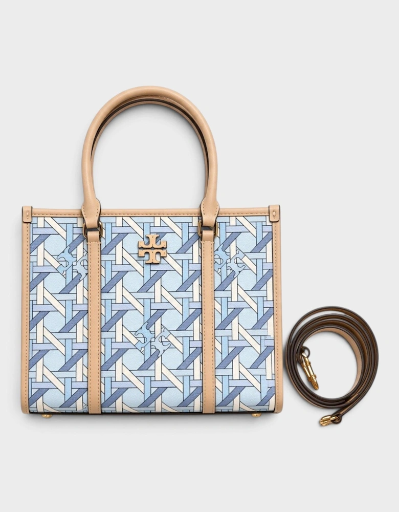 Blake Basketweave Small Tote Blue