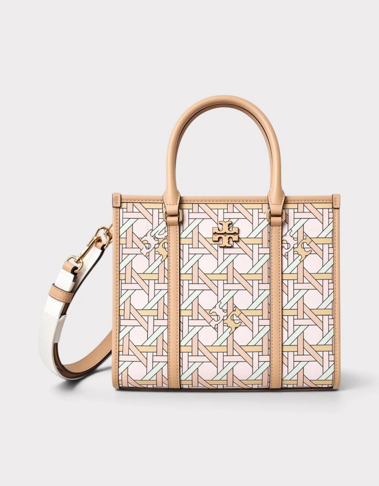 Blake Basketweave Small Tote Pink