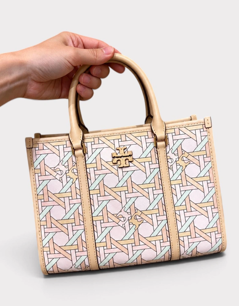 Blake Basketweave Small Tote Pink
