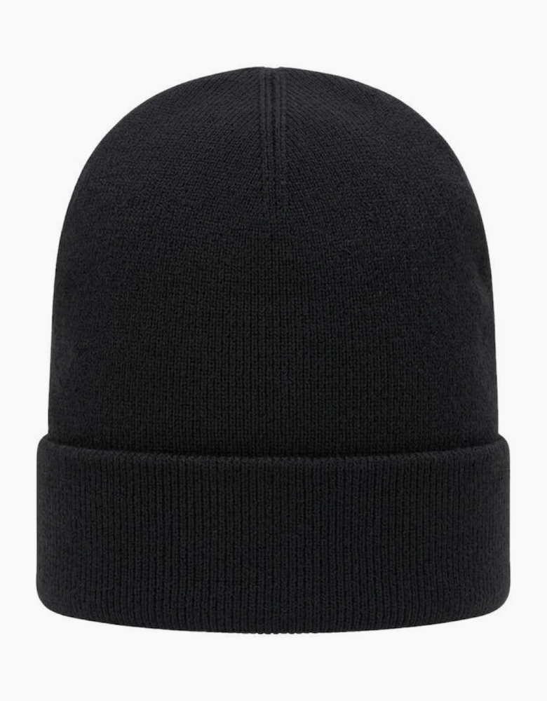 Fred Perry Classic Merino Wool Beanie Hat Black/Snow White