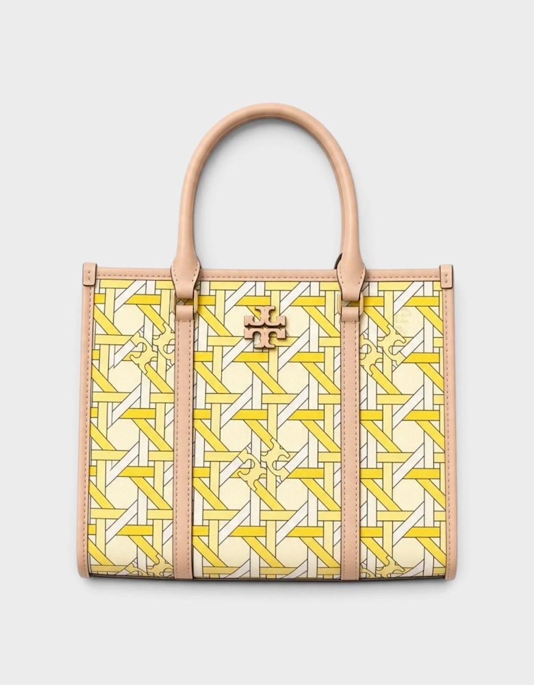 Blake Basketweave Small Tote Yellow