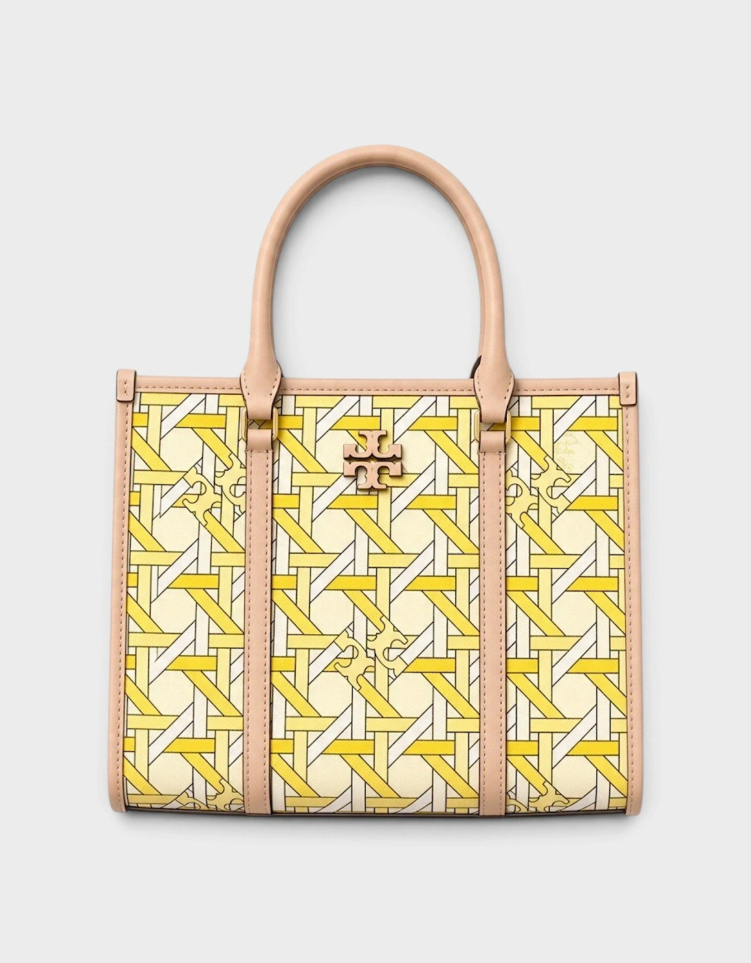Blake Basketweave Small Tote Yellow