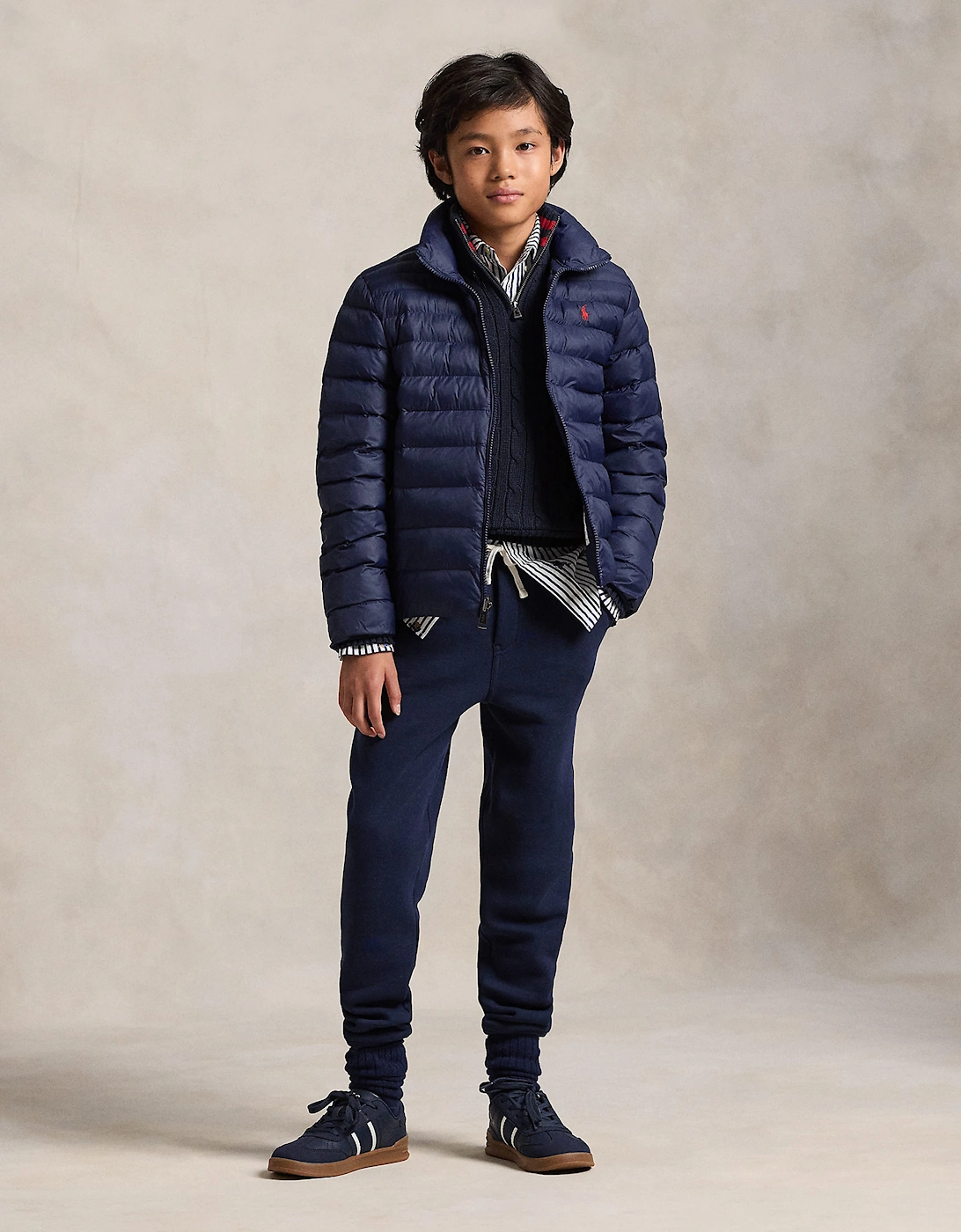 Ralph Lauren Boys Colden Packable Jacket in Navy