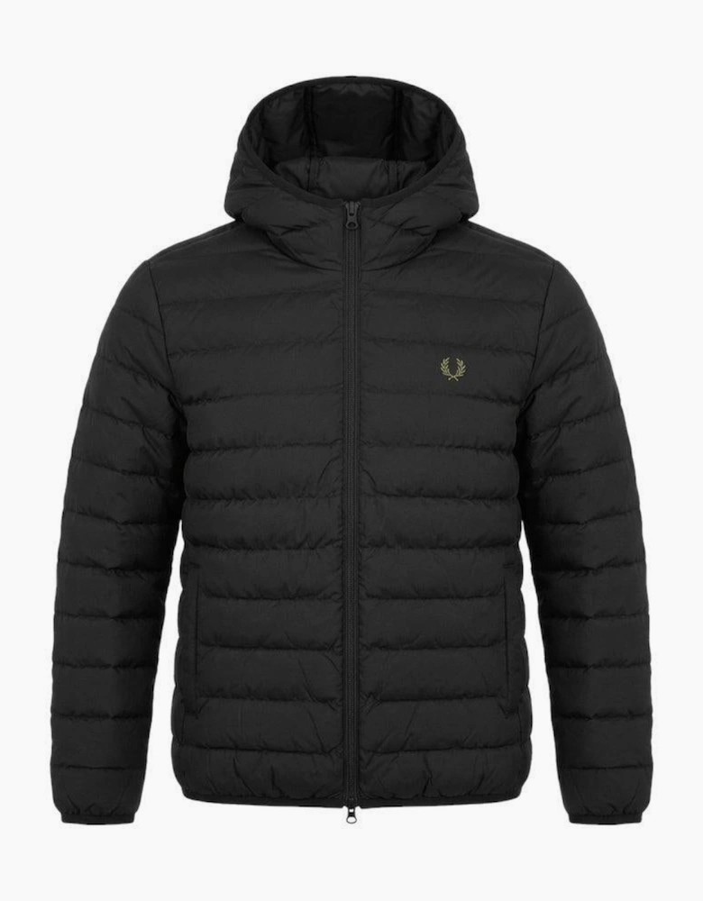 Fred Perry Hooded Insulated Jacket Black